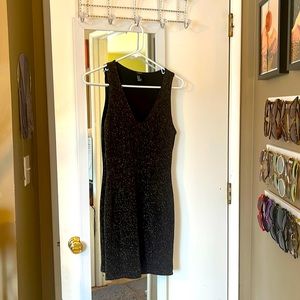 Black and gold sparkle dress